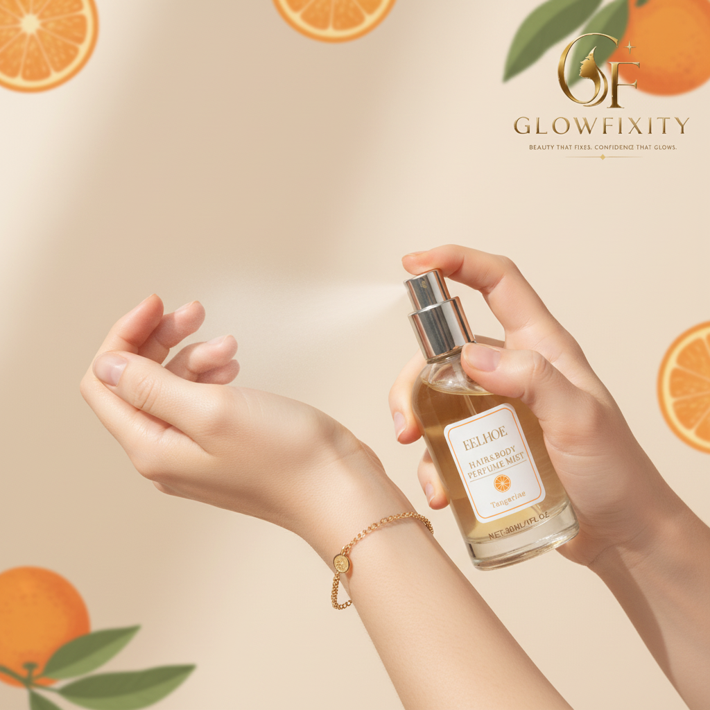 Tangerine Body & Hair Perfume Spray - Wrist Close-Up