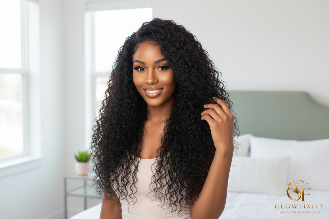 Lace Front Wig - Lifestyle Model