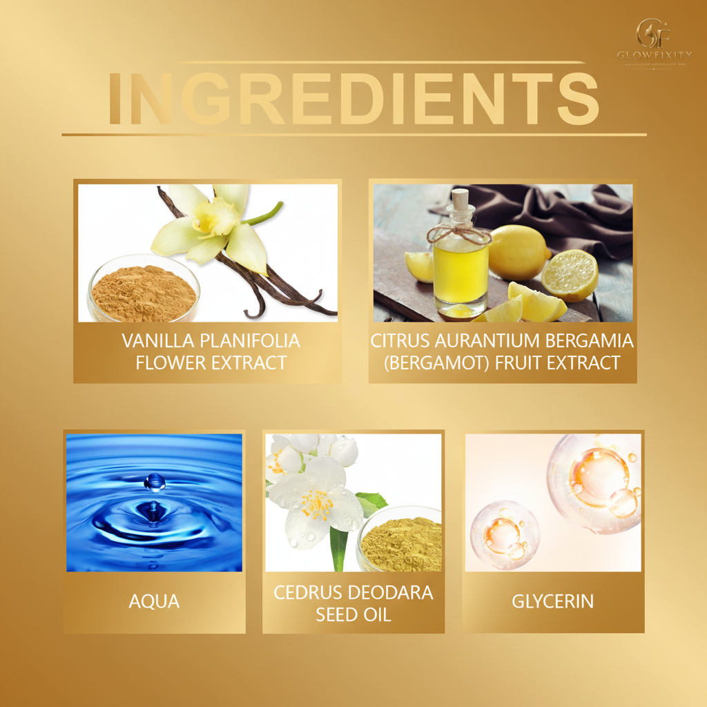 Vanilla Perfume - Ingredients Glowfixity Style
